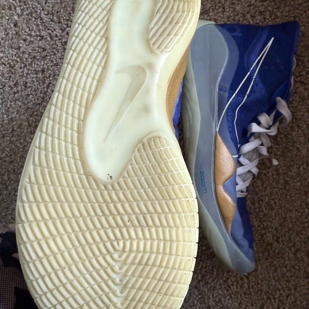 Nike Zoom KD 12 TB Kevin Durant Royal Blue White Camo tongue - Picture 8 of 8